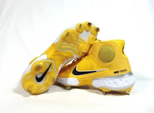 Nike Alpha Huarache Elite 3 Mid SZ 10.5 Amarillo Yellow CZ6542 700 - Picture 1 of 5