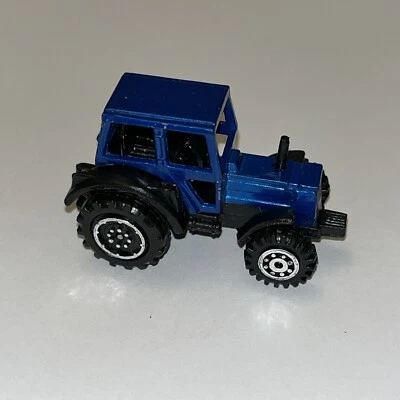 Vtg Blue Diecast Farm Tractor Toy Vehicle Car Toy Farm Tractor Equipment Toy HTF - Image 1 of 4