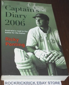 RICKY PONTING CAPTAIN'S DIARY 2006 BOOK 15CM X 24CM - Picture 1 of 2