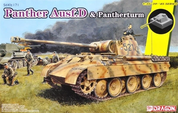 Dragon D6940 SD.KFZ.171 PANTHER AUSF.D MIT PANTHERTUM KIT 1:35 Modellino - Immagine 1 di 1