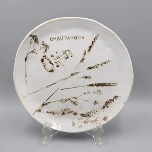 Breckinridge Souvenir Plate Colorado Artisan Pottery 8 in - Picture 1 of 8