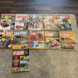 Lot Of 11 Car Craft Magazine 1964, 1965, 1966, 1968 Vintage Car Magazines - Picture 1 of 5