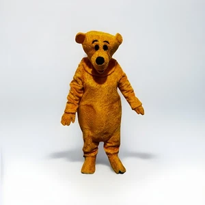 Furry Winnie The Pooh Style Bear Mascot Costume Animal Fancy Dress Up Adults - Picture 1 of 4