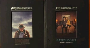 LONGMIRE Season 1 +BATES MOTEL Season 1 FYC DVD A&E Award Promo Screener LOT  VG - Picture 1 of 6