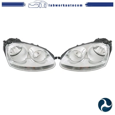 Headlights For Volkswagen Rabbit 2006-2009&Jetta 2005-2010 LH&RH Halogen Foto 1 de 4