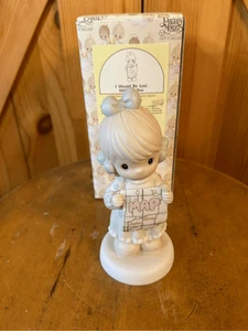 PRECIOUS MOMENT FIGURINE -526142 - I WOULD BE LOST WITHOUT YOU - RETIRED 1991 (8 - Picture 1 of 7