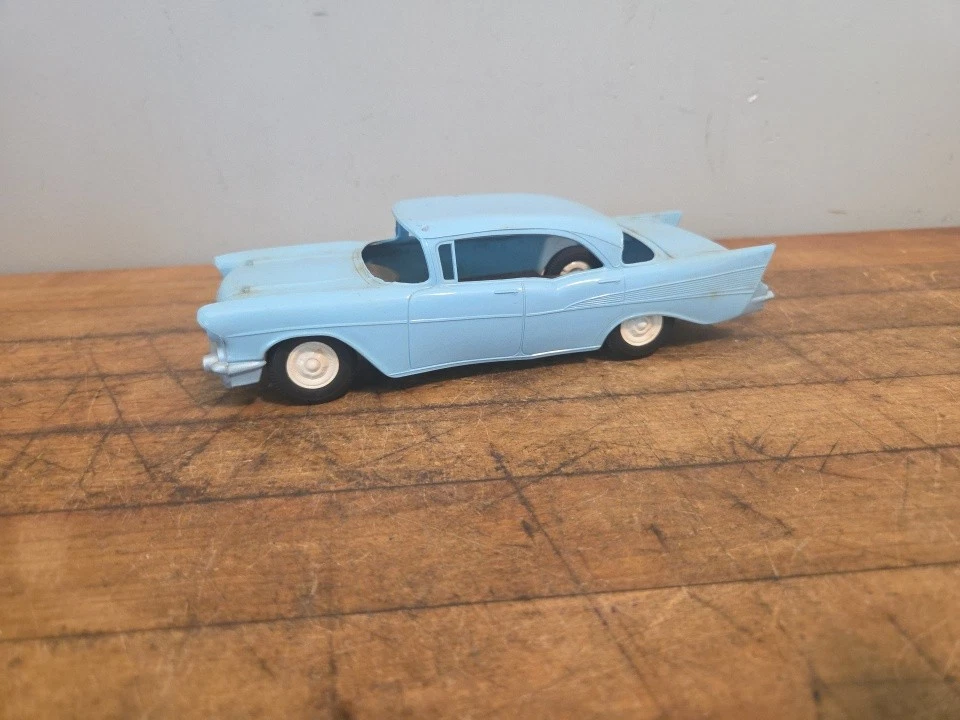  1957 Blue Chevy Belair 4 DR Sedan Dealer Promo Model Car - Image 1 of 4
