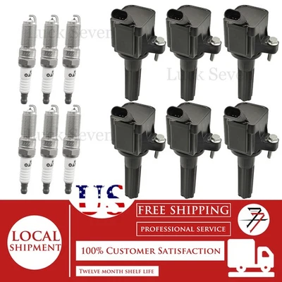 Bobina de encendido y bujía 6 piezas para Buick Rainier 2006-2007 4,2 L L L6 Foto 1 de 4