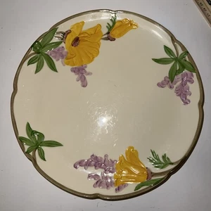 Franziskaner Mohn Speiseteller ca. 10". Vintage guter Zustand. - Bild 1 von 12