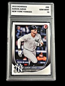 2025 Bowman Aaron Judge Graded 10 Gem Mint #99 Yankees - Picture 1 of 1