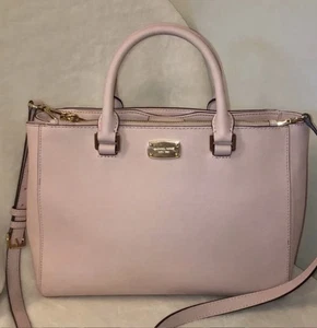 Michael Kors Medium Kellen Satchel Ballet Blush Saffiano Leder Ballerina Pink - Bild 1 von 7