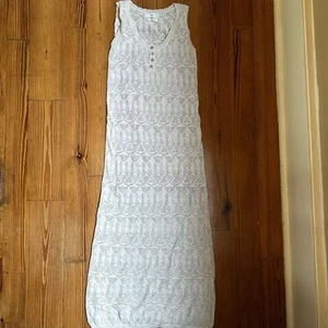 MNG cream crochet linen mxi tank shirt dress SIZE 4 - Imagen 1 de 5