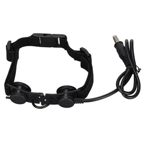 Throat Mic Adjustable Noise Reduction Detachable 7.1Mm Military Mic Earpiece SPC - Zdjęcie 1 z 12