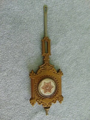 ИЗЯЩНЫЙ СТАРИННЫЙ 1800 ПРЯНИКИ КУХНИ ГОСТИНОЙ PATTI СТЕКЛА ЧАСЫ МАЯТНИК ДЕТАЛИ - Изображение 1 из 4