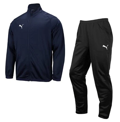 Puma Hombres LIGA Side-Line Track Suit Set Azul Marino Chaqueta de Fútbol Pan... - Imagen 1 de 4