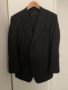 RTW Tom Ford Charcoal Grey Birdseye Base A Suit - 38/48R Excellent Condition - Imagen 1 de 21