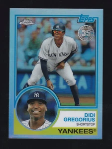 2018 Topps Chrome #83T-7 DIDI GREGORIUS New York Yankees 1983 REFRACTOR Insert - Picture 1 of 2