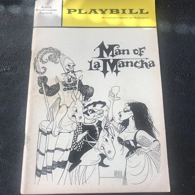 Man Of La Mancha Playbill June 1967 Jose Ferrer Musical Vintage Twiggy Article - Image 1 of 4