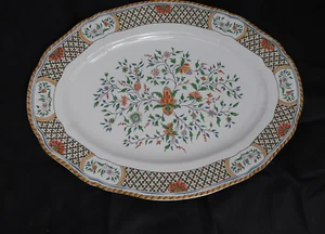 Gien France Rouen Au Sainfoin 15 1/2" X 11 1/2" Large Oval Serving Platter Plate - Picture 1 of 6