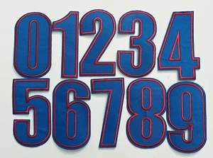 Bestickter Bügelbild Patch Nummer Ihrer Wahl Höhe 3 1/8" AP025nF - Bild 1 von 2