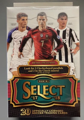 2017/18 PANINI SELECT SOCCER 20CT RETAIL HANGER BOX-Mbappe RC? - Image 1 of 2