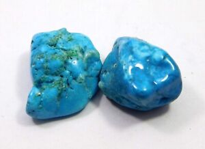 NATURAL TRANSLUCENT  MINERAL ROUGH 76.25 CT TURQUOISE BLUE GOOD LOOSE GEMSTONE