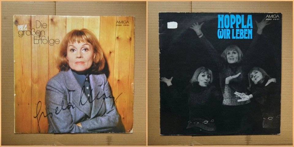 LOT DE 2 LP - GISELA MAY - HOPPLA WIR LEBEN/DIE GROSSE ERFOLGE - AMIGA 1974/1975 - Photo 1/1