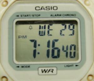 Casio Illuminator White 3224 F-108WHC Chronograph Watch Digital Quartz New Batt