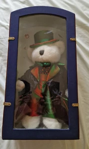 Collectable year bear from 2004 in display case. - Picture 1 of 4