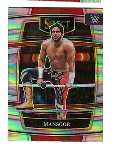 MANSOOR 2022 PANINI SELECT WWE SILVER PRIZM