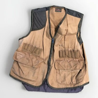 VTG Stream- Field Duck Bird Zip-Up Hunting Field Vest Adult L Read - Image 1 of 4
