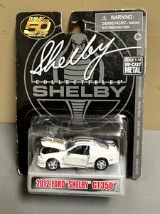 Shelby Collectibles 1:64 Scale 2012 Ford Shelby GT350 White w/ Gold Stripes New - Picture 1 of 3