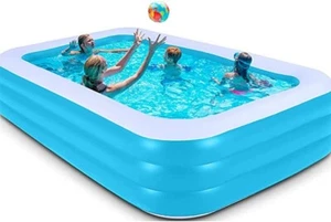 Large Paddling Pool Inflatable Family Garden Outdoor Swimming Fun Summer Relax - Picture 1 of 11