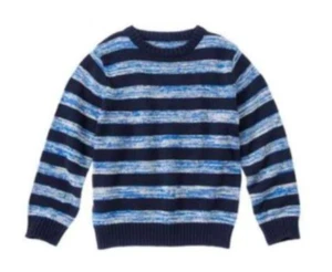 *NWT* Little Boys Sweater GYMBOREE XS 4 Sweater Weather Blue Striped Pullover - Picture 1 of 3