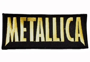 METALLICA - Gold Logo - gestickt - Aufnäher / Patch - Neu #4714 - Picture 1 of 1