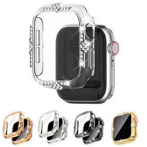 Coque de protection écran Crystal Diamond Bling pour iWatch série 4 6 9 40/41/44/45mm - Photo 1 sur 30