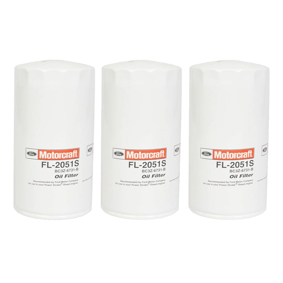 Juego de 3 filtros de aceite de motor Motorcraft OEM para Ford F-250 F-350 Super Duty Foto 1 de 1