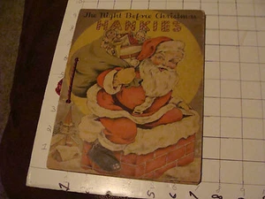 THE NIGHT BEFORE CHRISTMAS: HANKIES BOOK, 1941 hermann hankerchief w 1 hankie - Picture 1 of 9