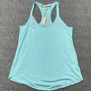 VICTORIA'S SECRET Womens Racer Back Tank Top Blue XS - Picture 1 of 8
