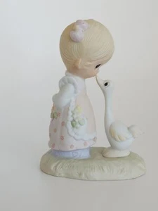 Girl and goose 4'' Enesco Jonathan and David Make a Joyful Noise 1978 EUC - Picture 1 of 6