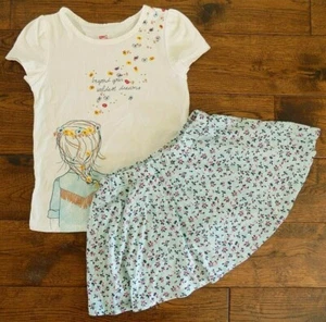 Epic Threads 2-pc Short Sleeve Shirt Skirt Beyond Your Wildest Dreams Sz 6 - Picture 1 of 9