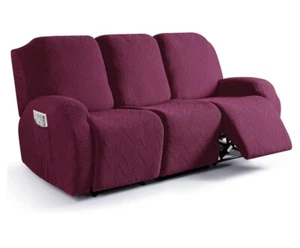 Ruaozz Recliner Sofa Covers Recliner Chair Covers Pockets Washable Furniture - Picture 1 of 5