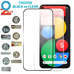 For Google Pixel 5 4a 4 XL 3 XL 2 XL Full Tempered Glass Screen Hard Protector - Picture 1 of 32