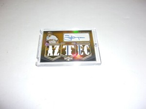 TONY GWYNN 2009 TRIPLE THREADS GAME USED TRIPLE JERSEY AUTO 4/9 SIGNED CARD