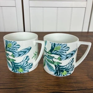 Wedgwood Jasper Conran Chinoiserie White Mug Cup Pair Set USED - Picture 1 of 10