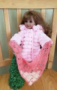 Outfit For Dianna Effner Little Darling Doll, Handmade Paola, Coat, Hat, Boots - Picture 1 of 9