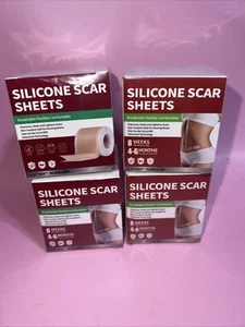 Silicone Scar Sheets Roll 1.6"x60" Lot of 4 exp 07/2027 - Picture 1 of 1