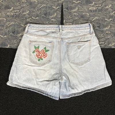 Pantalones Cortos Vaqueros GUESS Flores Bordados Talla 28 Mujer ¿Adivina? Los angeles Foto 1 de 4