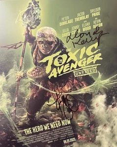 Toxic Avenger KAUFMAN, TREMBLAY +1 SIGNED 8x10 Photo - VIDEO PROOF of Lloyd - Picture 1 of 1
