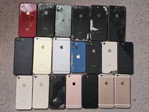 Lot Of 20 Apple Smartphone Broken/parts.. As Is.. - Photo 1 sur 2